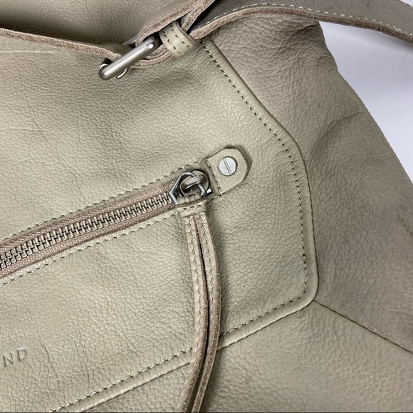 Leibeskind Berlin Taupe Soft Leather Hobo Crossbody - Picture 3 of 10